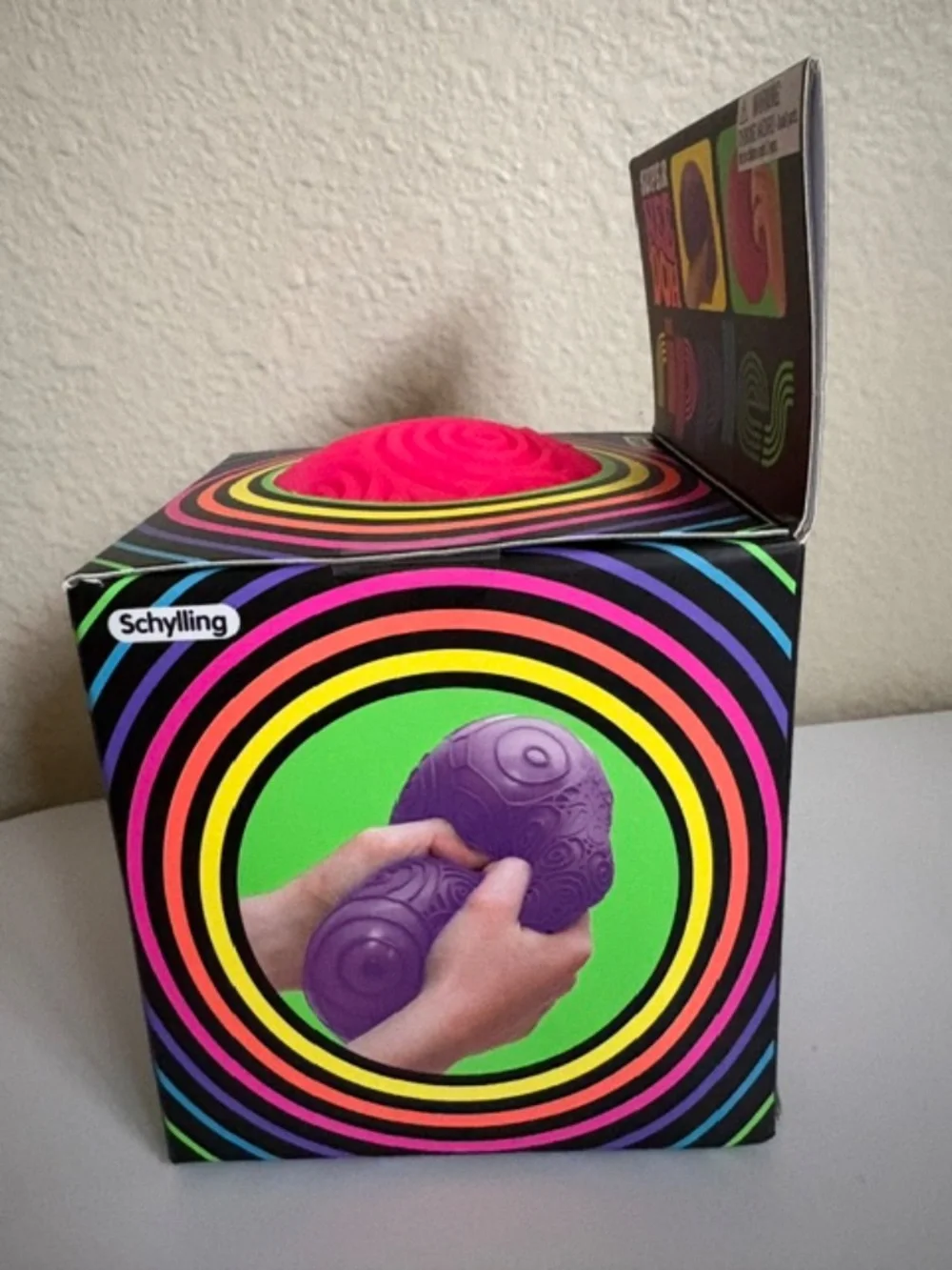 Pink Super NeeDoh Ripples XL Textured Squishy Giant Squishy Sensory Toy